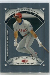 1997-donruss-preferred-precious-metals-5-juan-gonzalez