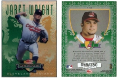 1998-leaf-rookies-and-stars-crusade-update-green-112-jaret-wright