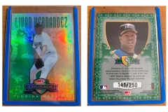 1998-leaf-rookies-and-stars-crusade-update-green-113-livan-hernandez