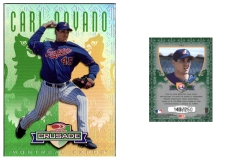 1998-leaf-rookies-and-stars-crusade-update-green-121-carl-pavano