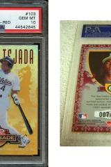 1998-leaf-rookies-and-stars-crusade-update-red-103-miguel-tejada