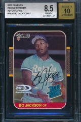 2001-donruss-rookie-reprints-autograph-rr20-bo-jackson-bgs85