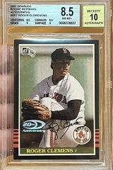 2001-donruss-rookie-reprints-autograph-rr7-roger-clemens-bgs85