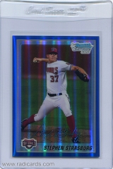 2010-bowman-chrome-prospects-blue-refractor-bcp1-stephen-strasburg