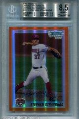 2010-bowman-chrome-prospects-orange-refractor-bcp1-stephen-strasburg-bgs85