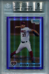 2010-bowman-chrome-prospects-purple-refractor-bcp1-stephen-strasburg-bgs9