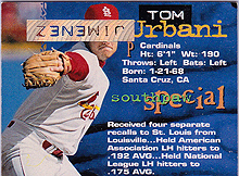 Tom Urbani 1994 Stadium Club #392 Error