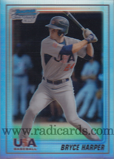 Bryce Harper 2010 Bowman Chrome 18U USA Baseball #18BC8 Refractor /777