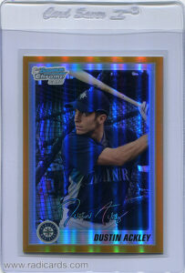Dustin Ackley 2010 Bowman Chrome Prospects #BCP89A Gold Refractor /50