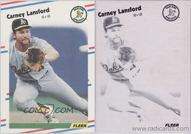Carney Lansford 1988 Fleer #285 Error