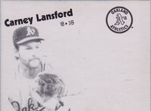 Carney Lansford 1988 Fleer #285 Misprint