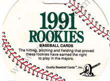 1991 Topps Rookies Baseball Cards: Retail