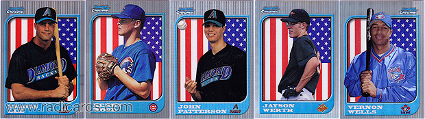 1997 Bowman Chrome International Refractor Baseball Cards