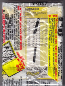 1989 Fleer Baseball Cards Cello Pack