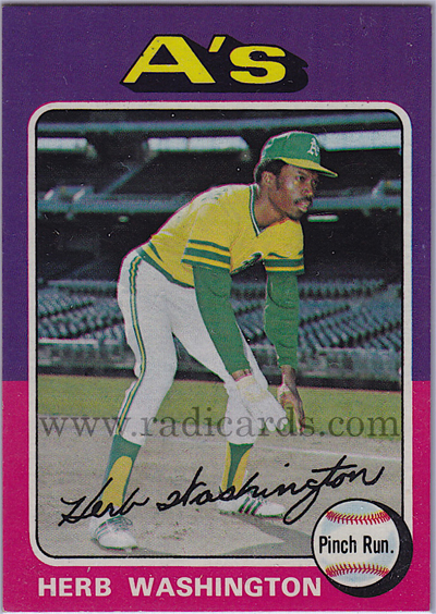 Herb Washington 1975 Topps #407