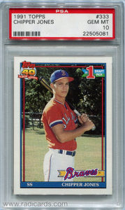 Chipper Jones 1991 Topps #333