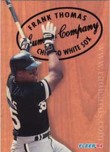 Frank Thomas 1994 Fleer Lumber Company #9