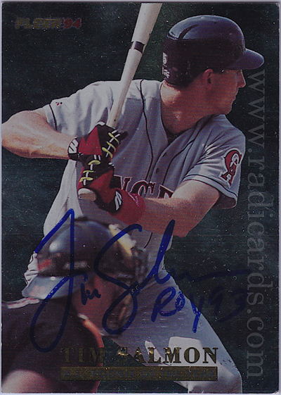 Tim Salmon 1994 Fleer Salmon #11 AU /2000