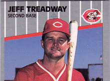 Jeff Treadway 1989 Fleer #173 Variation Comparison