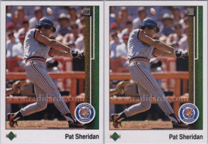 Pat Sheridan 1989 Upper Deck #652 Variation Comparison