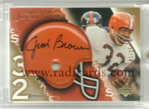 Jim Brown 2003 Sweet Spot Signatures #SSJB Gold /25