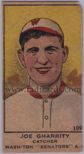 Joe Gharrity 1919-21 (W514) #109