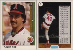 DeWayne Buice 1989 Upper Deck Promo #1a