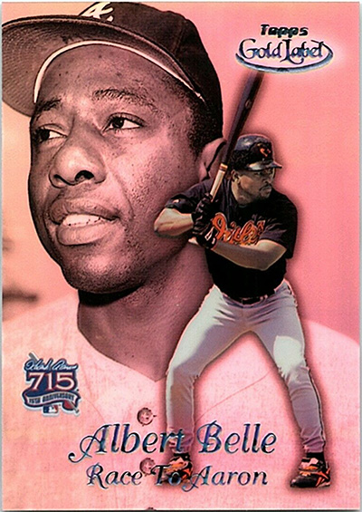 Albert Belle 1999 Topps Gold Label Race to Aaron #RA5 Black