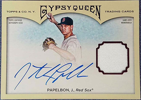 Jonathan Papelbon 2011 Topps Gypsy Queen Relic Autographs #GQAR-JP /25