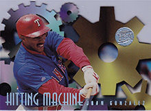 1996 Ultra Hitting Machines Gold Medallion Baseball Cards
