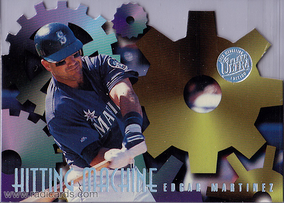 Edgar Martinez 1996 Ultra Hitting Machines #5 Gold Medallion