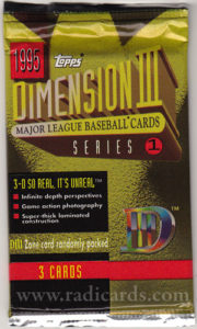 1995 Topps D3 Baseball S1 Pack