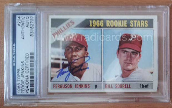 Fergie Jenkins 1966 Topps #254 Signed