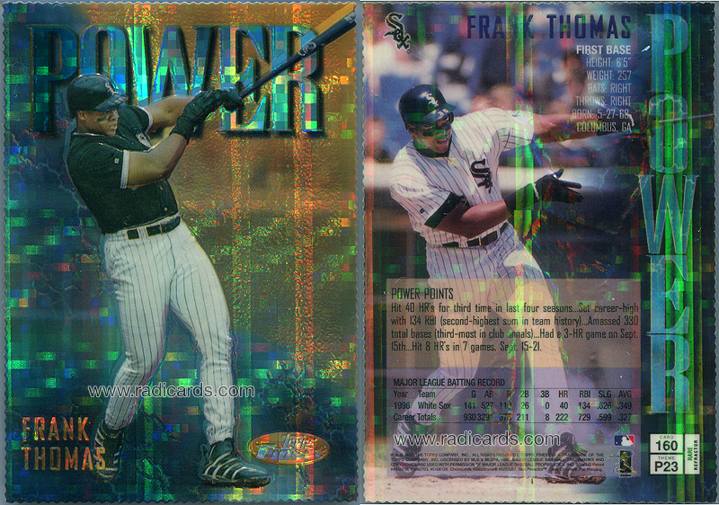 Frank Thomas 1997 Finest #160 Gold Embossed Refractor