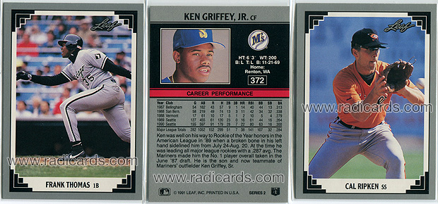 1991 Leaf Baseball Cards