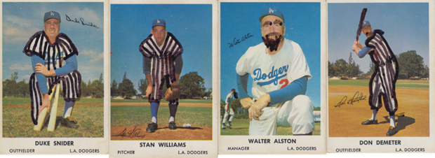 1961 Dodgers Bell Brand Baseball Cards