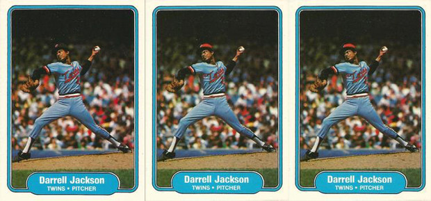 Darrell Jackson 1982 Fleer #555 Variations