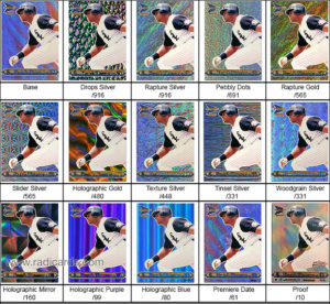 2000 Pacific Prism Baseball Cards Pattern Identification Guide