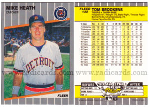 Mike Heath 1989 Fleer #132A