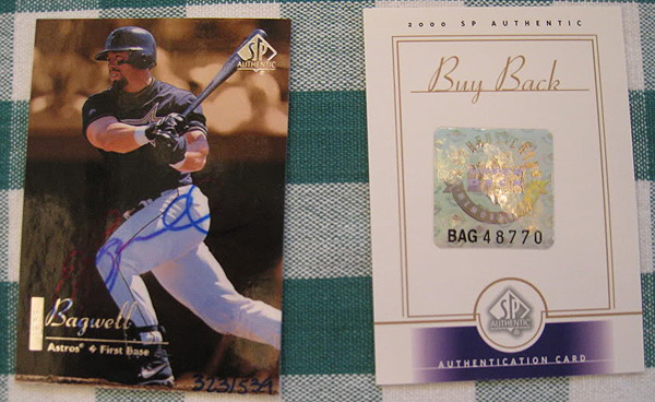 Jeff Bagwell 2000 SP Authentic Buyback #7 /539