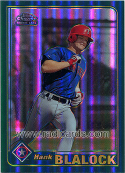 Hank Blalock 2001 Topps Chrome #T214 Retrofractor