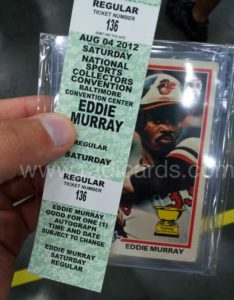 Eddie Murray Autograph Ticket