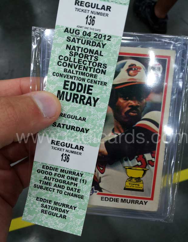 Eddie Murray Autograph Ticket