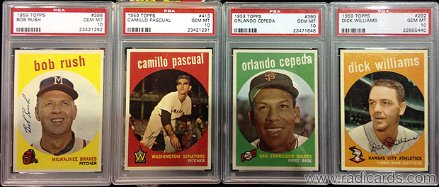 2015 NSCC 1959 Topps PSA 10 Lot