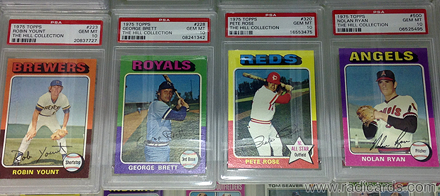 2015 NSCC 1975 Topps PSA 10 Lot
