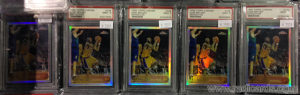 2015 NSCC Kobe Bryant 1996-97 Topps Chrome #138 Refractor PSA lot