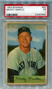 Mickey Mantle 1954 Bowman #65