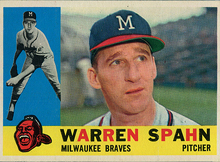 Is this the Best Centered Example of a 1960 Topps Warren Spahn?