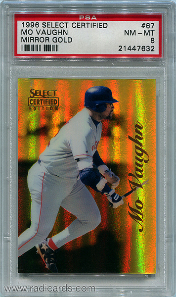 Mo Vaughn 1996 Select Certified #67 Mirror Gold /30