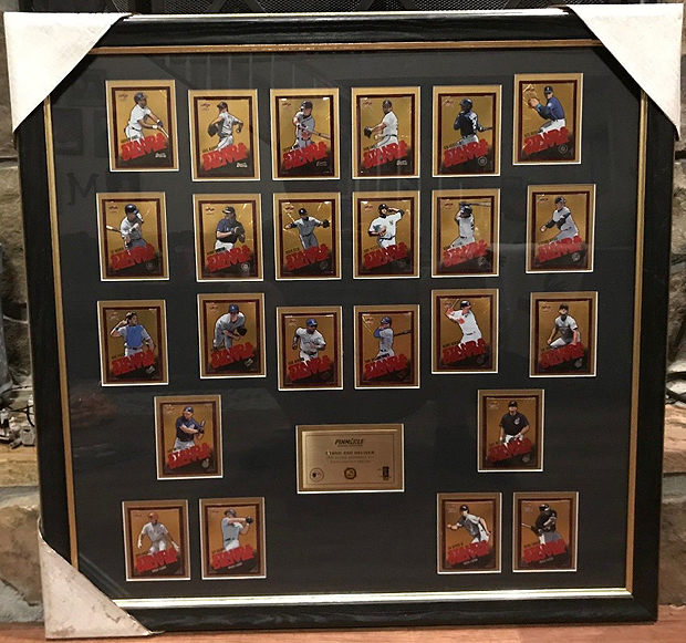 1997 Score Stand & Deliver Framed Red Letter Set